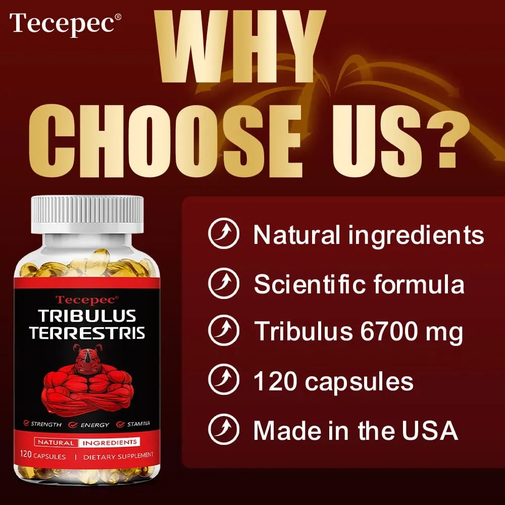 Tribulus Terrestris kivonat kapszula - Maca Ashwagandhával - Energiaállóság és természetes energia GMO-mentes