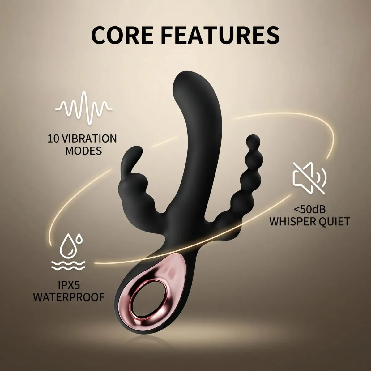 G Spot דילדו ארנב ויברטור לנשים 3 In1 דגדגן גירוי סיליקון עמיד למים נשי נרתיק אנאלי לעיסוי צעצוע מין למבוגרים