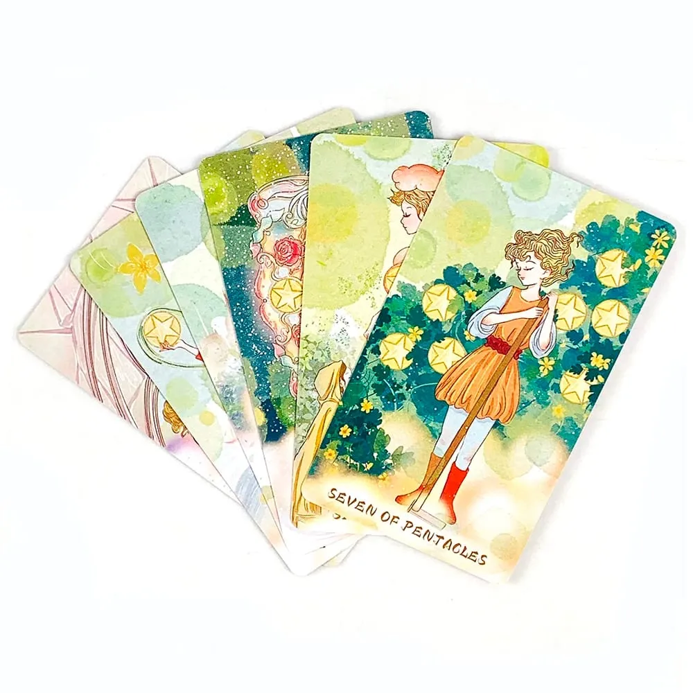 New Exquisite Tarot Serenity Tarot Deck A 80Pcs Fate Divination Tarot Cards Fortune Telling Card Games Family Party Board Game