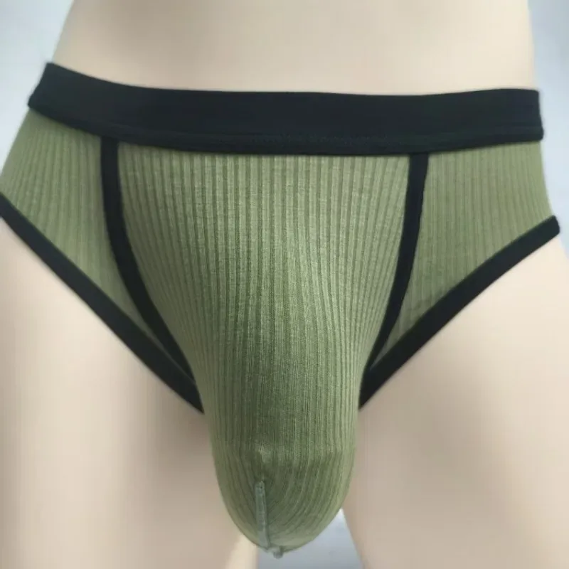 Men's Briefs with Large Pockets Are Very Sexy. Large-space Sports Underwear for Men