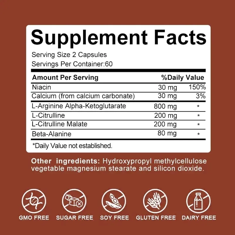 Best Male Enlargement Capsules – Nitric Oxide Supplement Male Energy Size Endurance Performance Muscle Enhancement