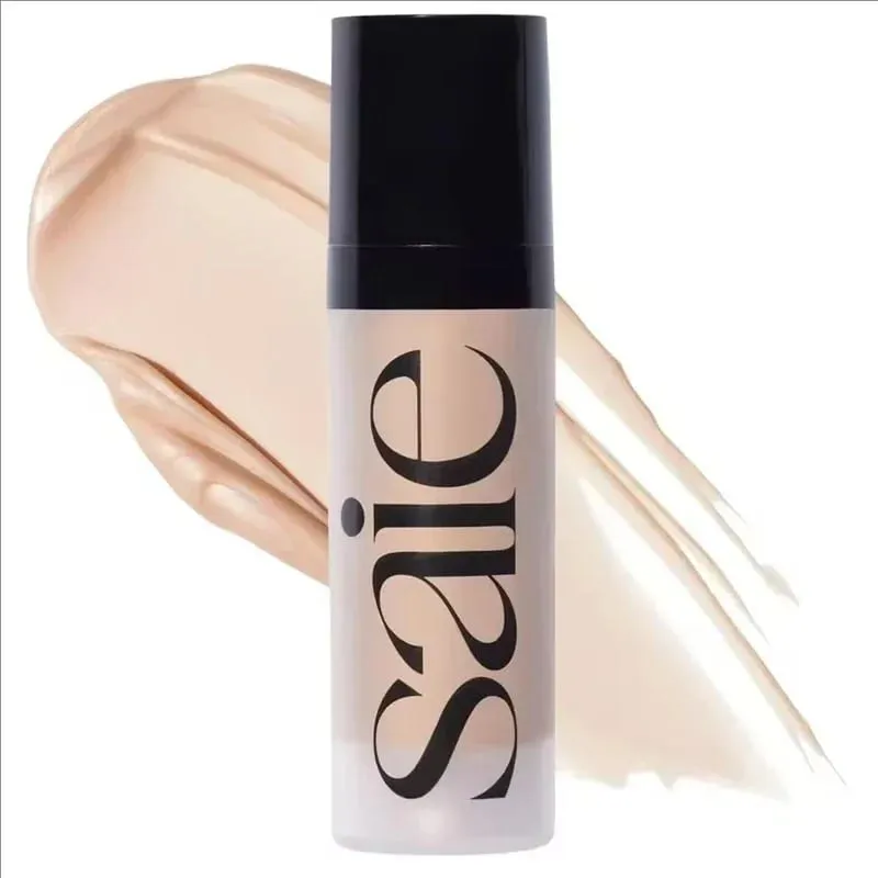 Fashion Saie Glitter Hydration Liquid Powder Blusher Moisturizing Liquid High Gloss Facial Contour Cream Products Makeup