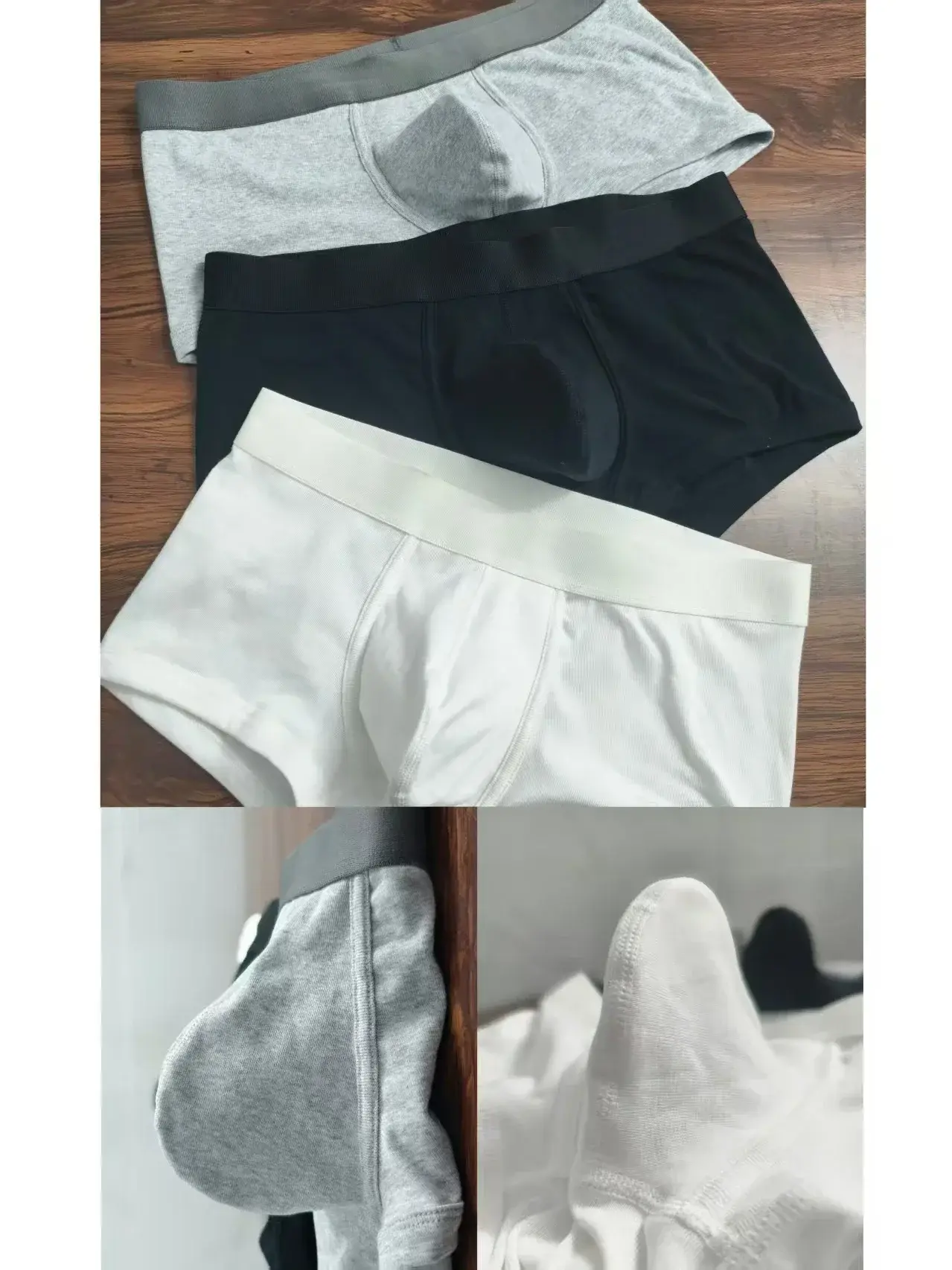 Mens Extra Larger Pouch Premium Cotton Boxer Briefs Super Breathable Underwear Sexy Comfortable Trunks Soft Hot Selling 2026 New