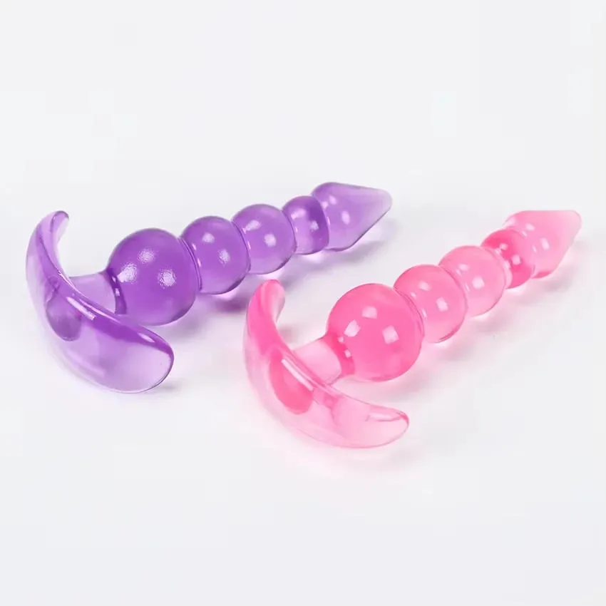 Πρωκτικές χάντρες Dildo μαλακές πρωκτικές βύσματα σιλικόνης Πισινό βύσμα μασάζ προστάτη Unisex Sexy Stopper Παιχνίδι σεξ ενηλίκων για άνδρες γυναίκες Παιχνίδια ενηλίκων