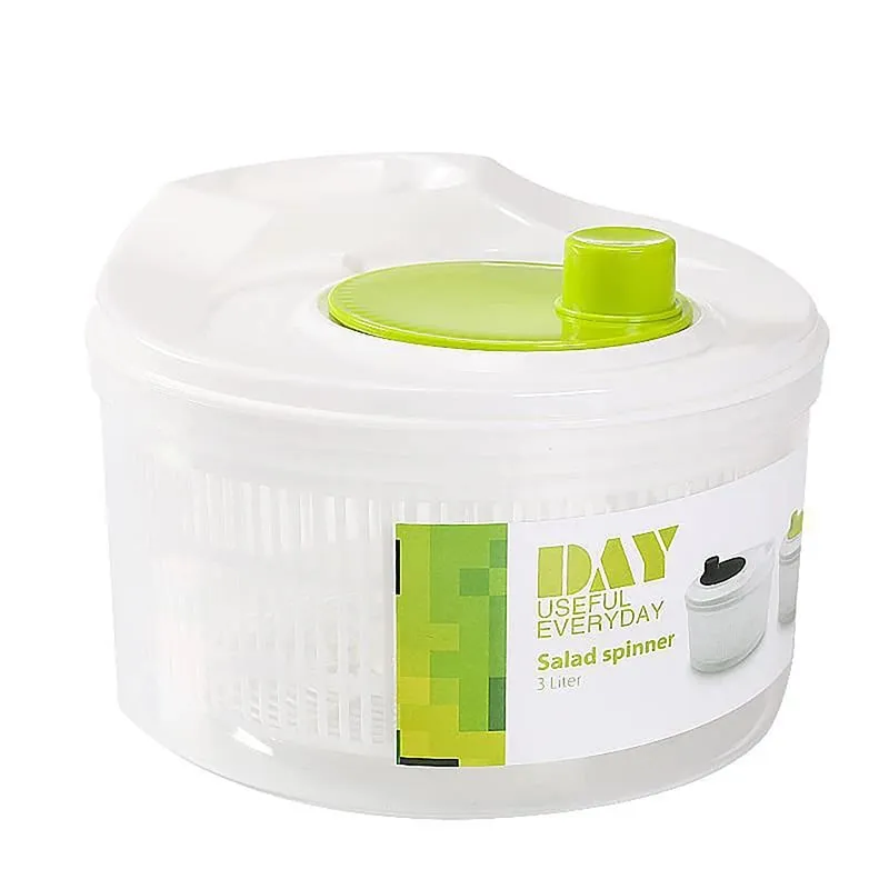 Salad Spinner Dryer Vegetable Fruit Food Drain Basket Dehydrator Quick Washing Drying Εγχειρίδιο Φυγόκεντρος Κουζίνα Οικιακό Εργαλείο