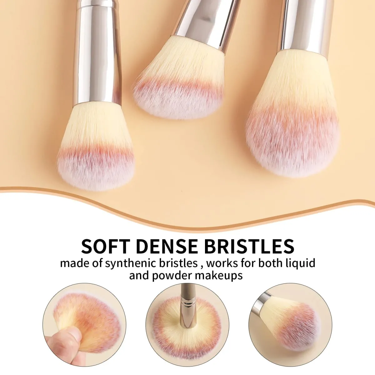 39Pcs Makeup Kit 18Pcs Brushes at Beauty Accessories Soft Bristle Para sa Buong Mukha Home Travel Cosmetic Set