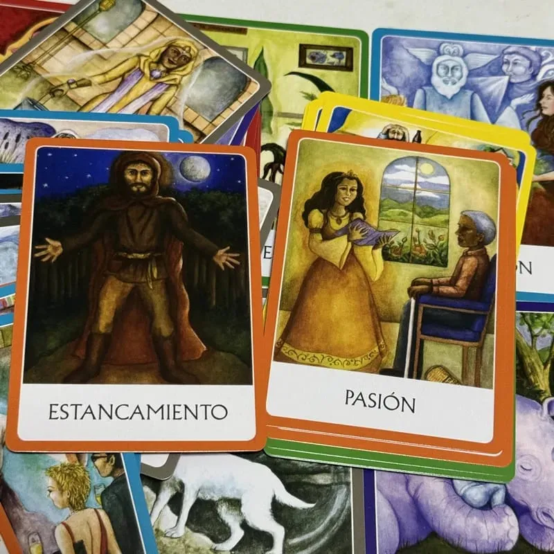Chakras Oráculo De Los Chakra Oracle Cards 49 Deck 10,4*7,4cm Ισπανική Έκδοση Fate Divination Ταρώ Επιτραπέζιο παιχνίδι