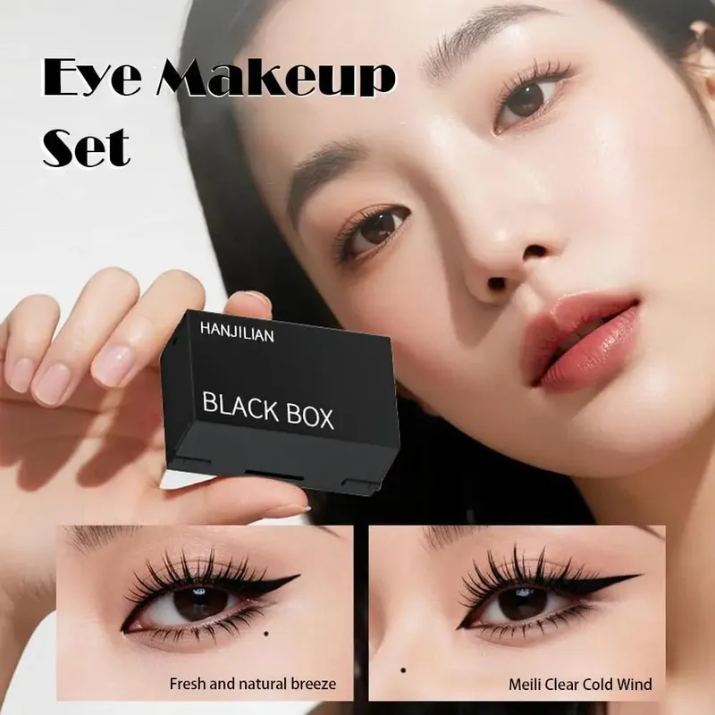 3-σε-1 Lower Eyelash Stamp Eyeliner & Mole 3s Fast Long-resting φορητό σετ μακιγιάζ Εφαρμογή ματιών Αντιολισθητικό Φυσικό V3V2