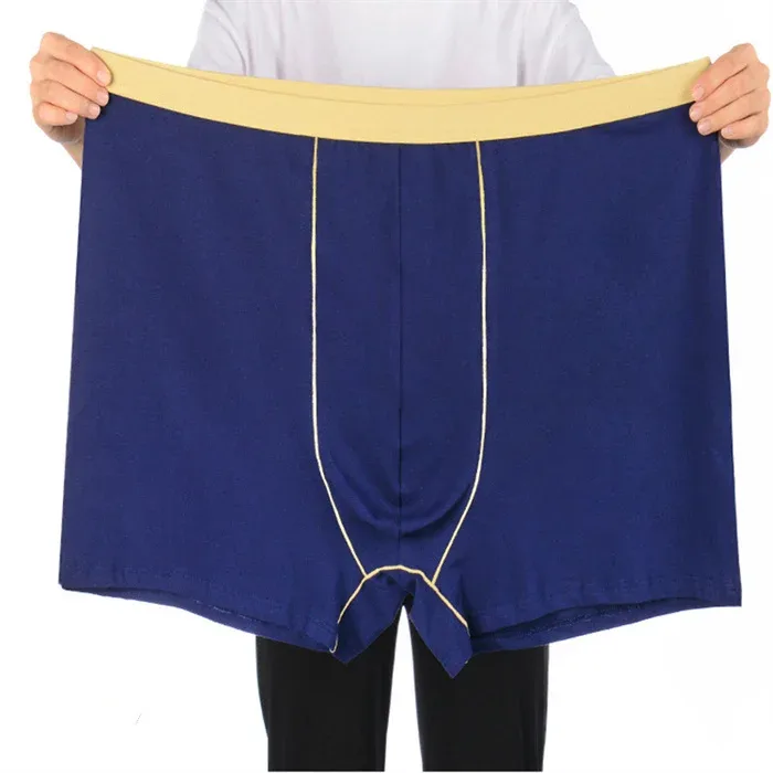 Man Underwear High Waist Cotton Loose 200KG Plus Size 10XL 12XL 13XL Boxers Male Elastic Oversized Red Blue Underpants Pantie