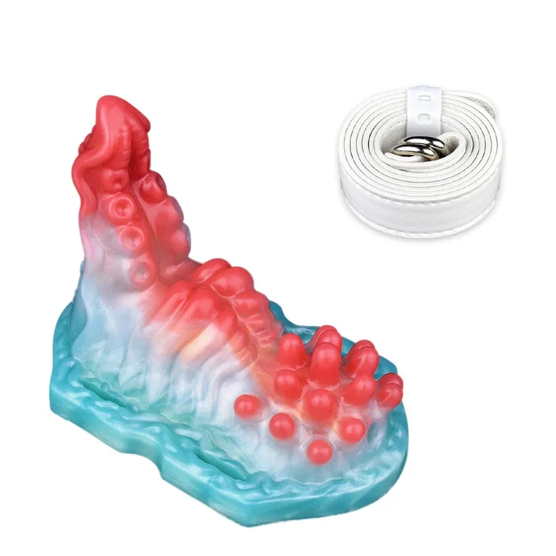 Wireless Control Silicone Octopus/Granule Sex Grinder Strapon Grinding Hump Friction Vibration Massage Female Masturbation