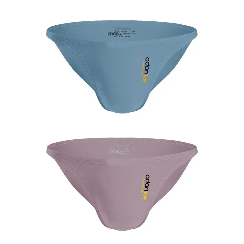 Men Modal Low‑Rise Briefs Sexy Solid Color Simple Triangle Underwear Sports Breathable Comfortable Male Panties