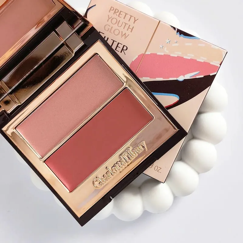 CT Lip Cheek Κρέμα ρουζ διπλής χρήσης Δύο Χρώμα Highlight Powder Αδιάβροχο ρουζ και δίχρωμες ανταύγειες Blusher Cosmetics