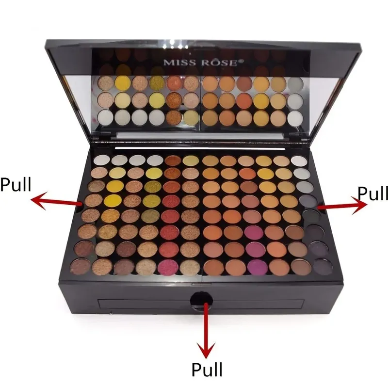 180 Έγχρωμη θήκη για πιάνο Eye Shadow Powder Blusher Σετ πλάκα μακιγιάζ Πολυλειτουργικό κουτί μακιγιάζ Δώρο ανθεκτικό και φορητό