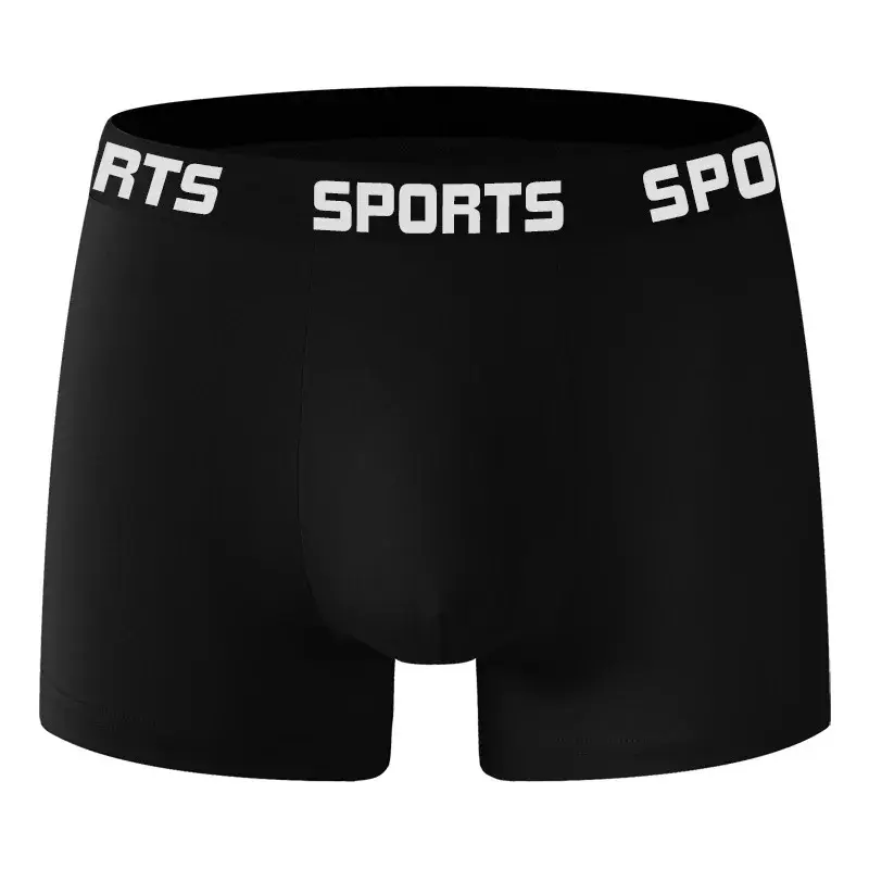 10PCS/Pack Men SPORTS Boxer Shorts Underwear Comfort Trend Panties Man Simple Breathable Underpants Sexy Male Intimate Panties