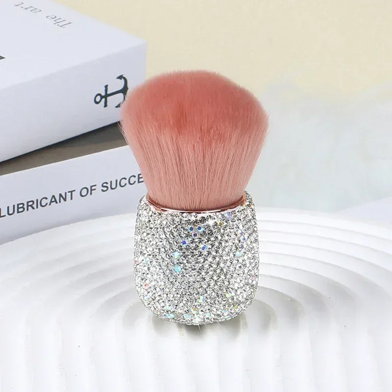Make-upborstel met diamanten handvat Professionele losse poederborstel Blushborstels Paddestoelkop Foundation Blush Zacht haarborstelgereedschap