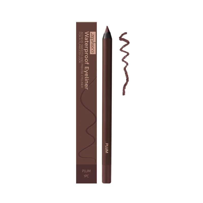 Zephoco Gel Eyeliner Pen Vízálló Smooth Eye Smink Hosszan tartó izzadságálló, olajálló Smudge Proof Eye Liner Ceruza smink