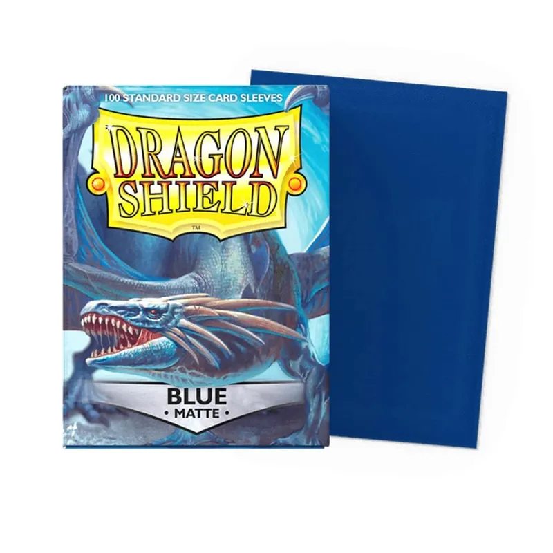 100 PCS/BOX 66x91mm Τυπικό μέγεθος Ματ μανίκια κάρτας Demark Dragon Shield για μανίκια επιτραπέζιων καρτών παιχνιδιών MTG/PKM/YGO/TCG