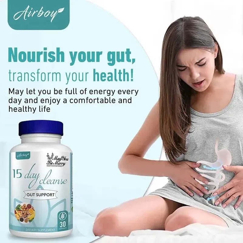 15 Day Cleanse - Intestinal Cleansing Detoxification Relieves Bloating Promotes Digestion Metabolism and Weight Management
