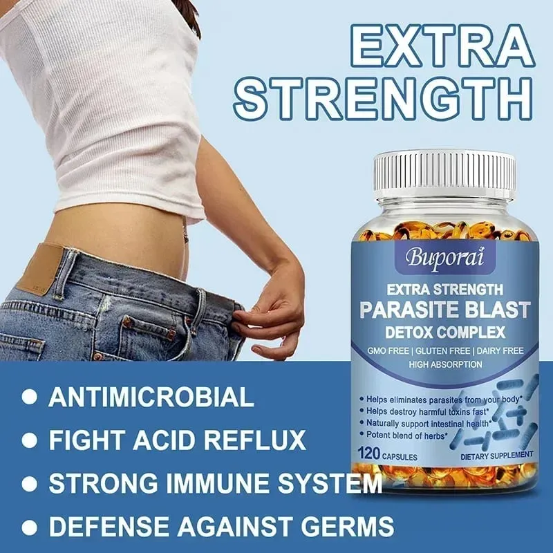 Parasite Blast Detox Complex - Eliminate Parasites Promote Digestion Cleanse & Detoxification Supports Intestinal Health