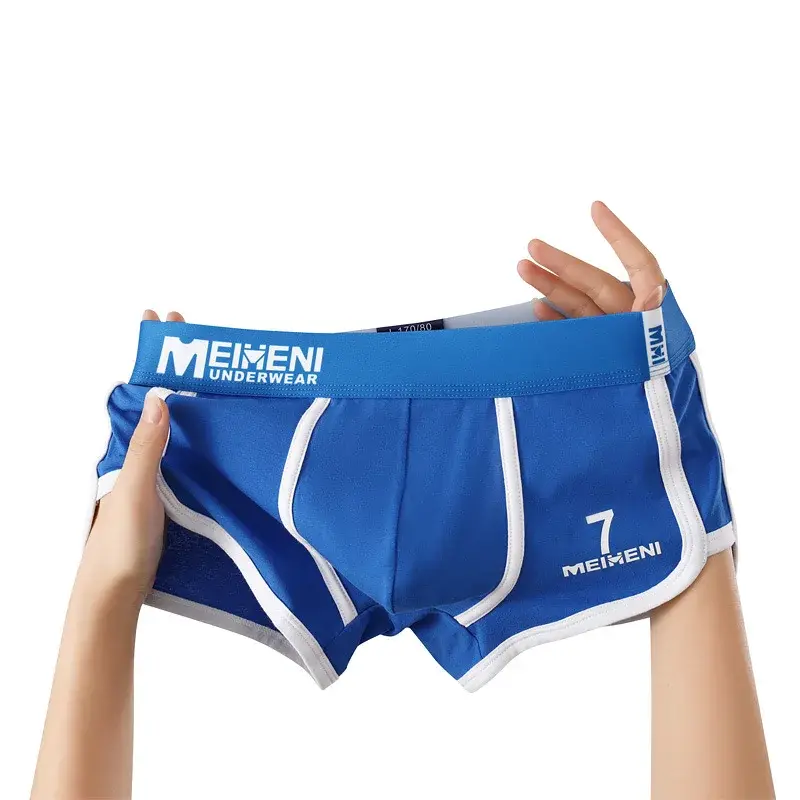 Hommes troncs Fashoin Stretch flèche Shorts U poche convexe respirant caleçon Calzoncillo Hombre sous-vêtements 3D entrejambe Boxer