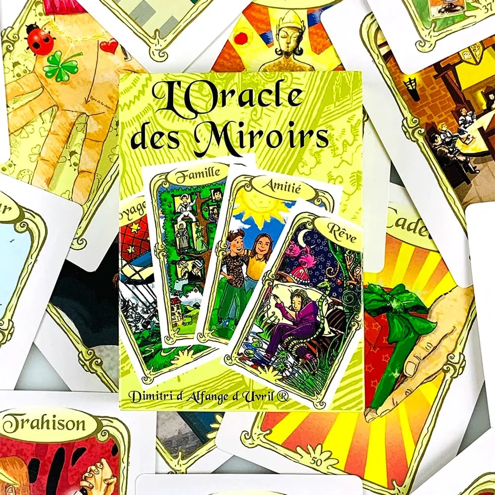 L'Oracle Des Miroirs Oracle Cards Γαλλική έκδοση Mystical Divination Card Game With Guidebook για συλλέκτες και αρχάριους