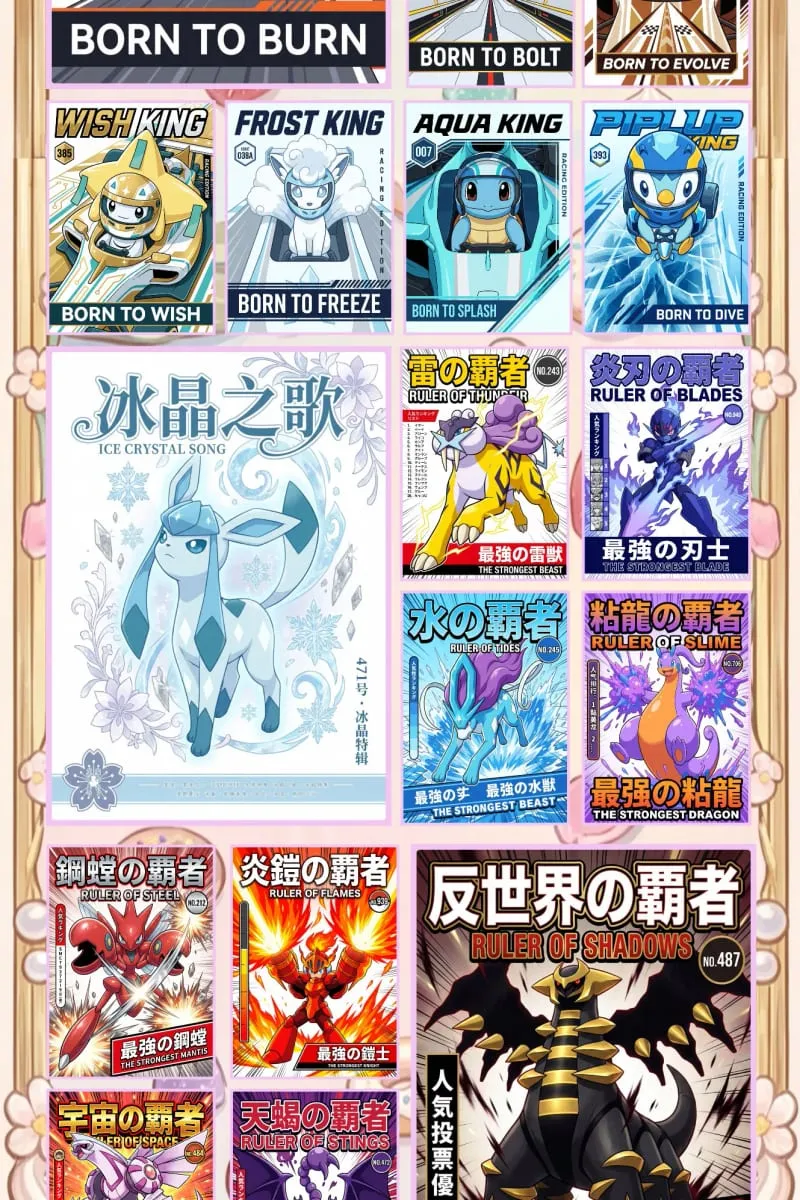 Χονδρική πώληση 2026 Νέες κάρτες WuXian Creative Studio Pokémon Ακρυλικές σανίδες μεγέθους A5 Anime Συλλεκτικά δώρα χαρακτήρων από θαυμαστές