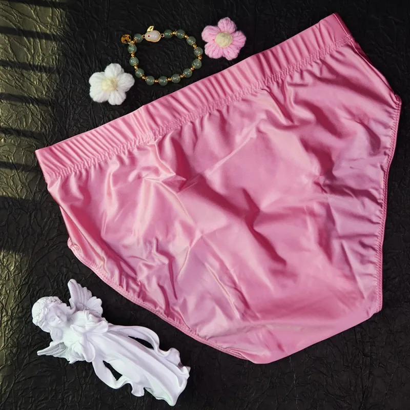 new Mens Briefs Underwear Satin-like Breathable Low-Rise Underpants Male Panties Men's glossy underwear