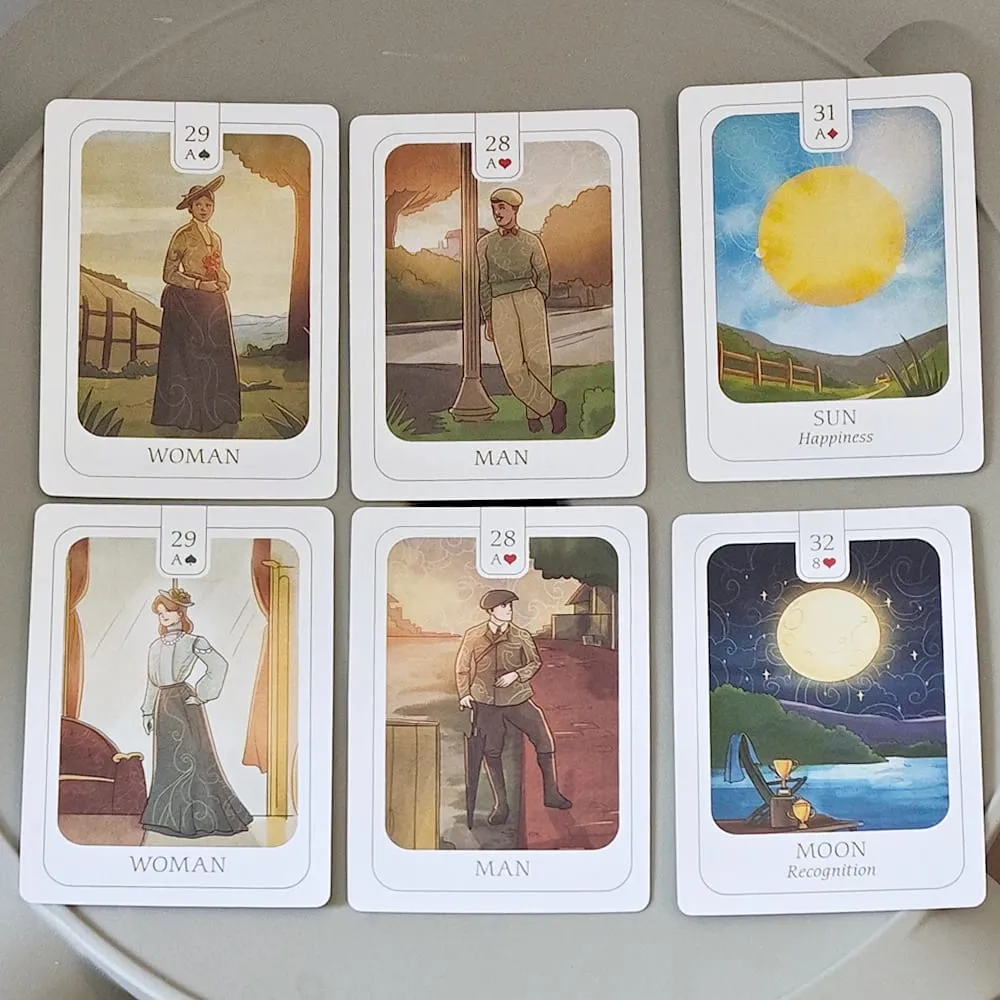 Simplicity Lenormand Deck 41 τμχ Όμορφες εικονογραφημένες κάρτες με ουσιαστικό συμβολισμό με Yes No Ίσως κάρτες 9*6cm