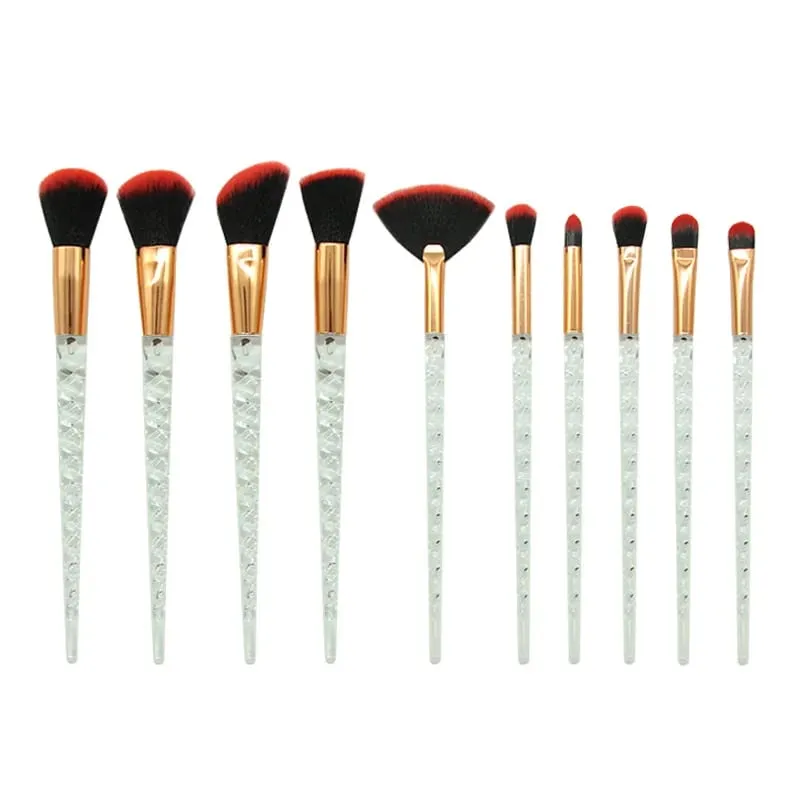 10pcs Makeup Brushes Set Soft Hair Foundation Brush Powder Blush Contour Eyeshadow Eyeshadow Women Cosmetic Blending Make Up Tools — image 12