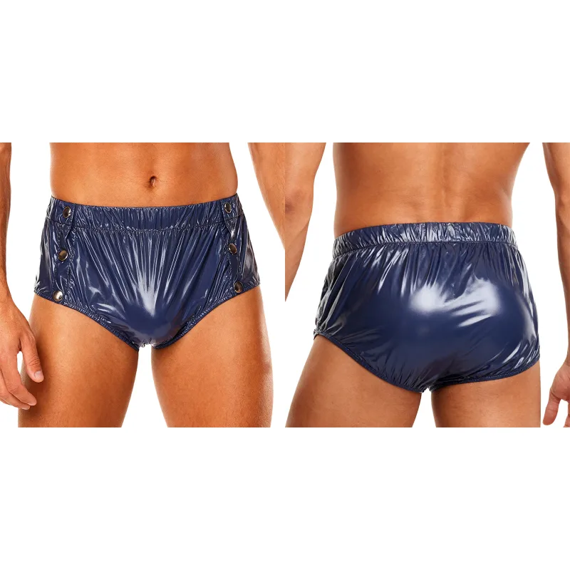 Men Waterproof Diaper Cover Elderly Bedridden Leak-proof Incontinence Briefs Tear-away Washable Adaptive Underwear Swimwear