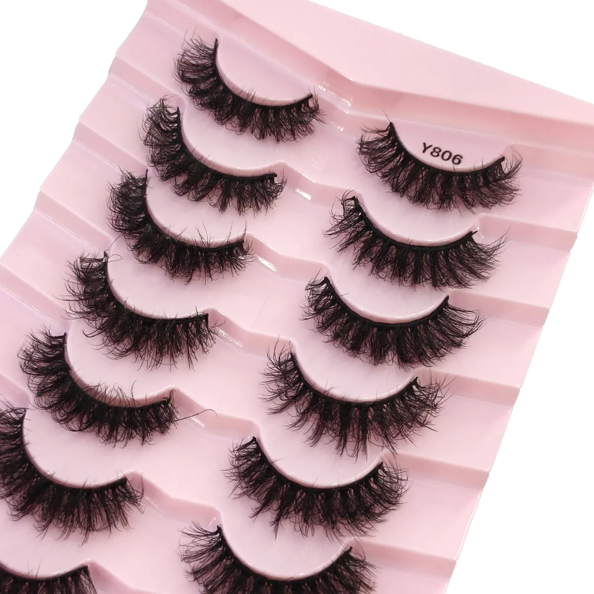 Fluffy Lashes Mink False Eyelashes Thick Cat Eye Makeup Long Natural Volume 3d Eyelashes Extension Χονδρική Βιζόν Βλεφαρίδες