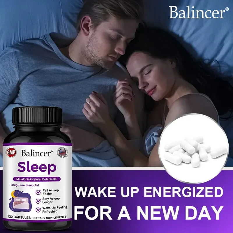 Valerian Root - Suporta para sa Kalmado at Relaksasyon Upang Maghanda para sa Kalusugan ng Sleep Nervous System na may Melatonin Extract 120 Capsules