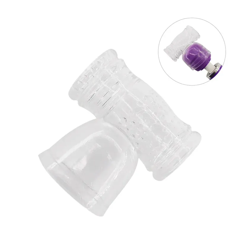 Κάλυμμα κεφαλής δονητή κεφαλής G-spot Stimulate Ερωτικά αξεσουάρ Προσάρτημα μαγικού ραβδιού Κάλυμμα κεφαλής ράβδου AV σιλικόνης Παιχνίδια σεξ για ενήλικες για γυναίκες