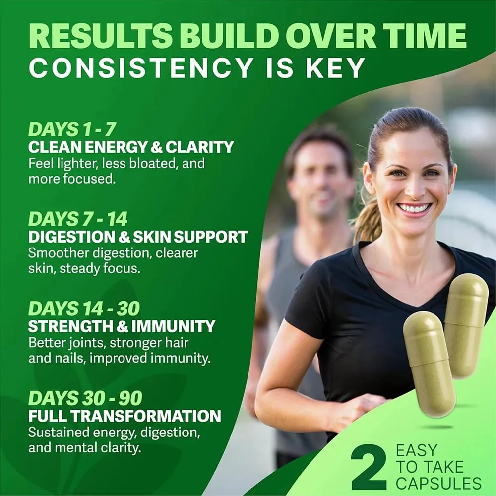 Pure Nutrient MORINGA CAPSULE- MORINGA SUPPLEMENT - Rich Moringa Powder - Support Energy Skin Health Gut Health Antioxidants