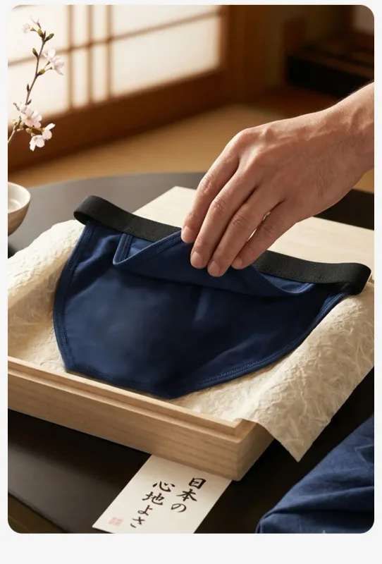 3PCS Men's Japanese Style Fundoshi Cotton Underwear, Breathable Comfort Sports Thong for Men, No Pouch, Sexy Loincloth Private