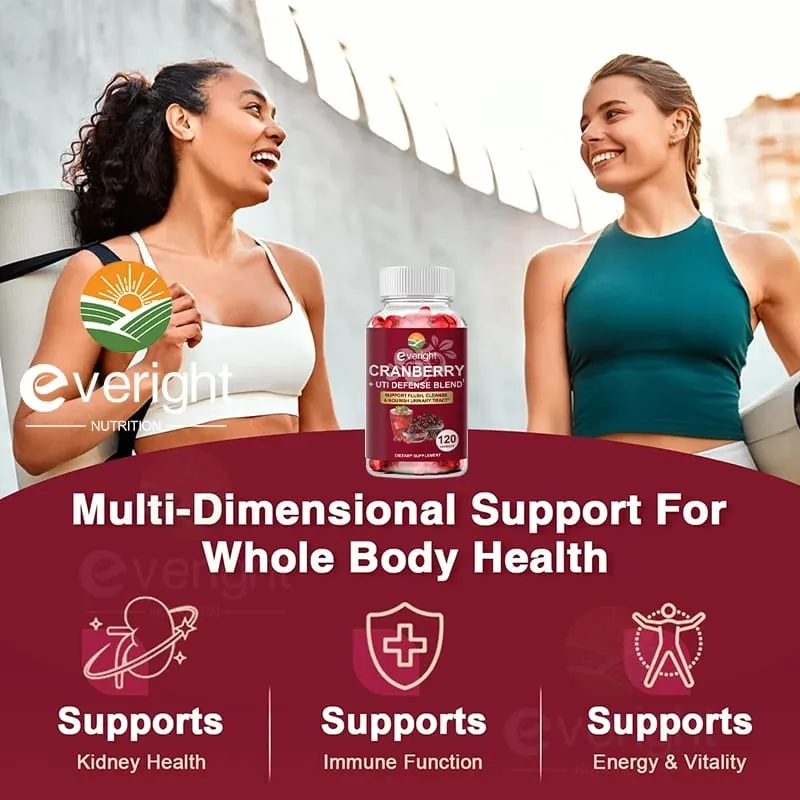 Κάψουλες Cranberry για γυναίκες - Μίγμα UTI Defence Blend with Vitamin C E - Ουροποιητικό σύστημα & ουροδόχος κύστη Νεφρό κολπικό pH Υποστήριξη υγείας