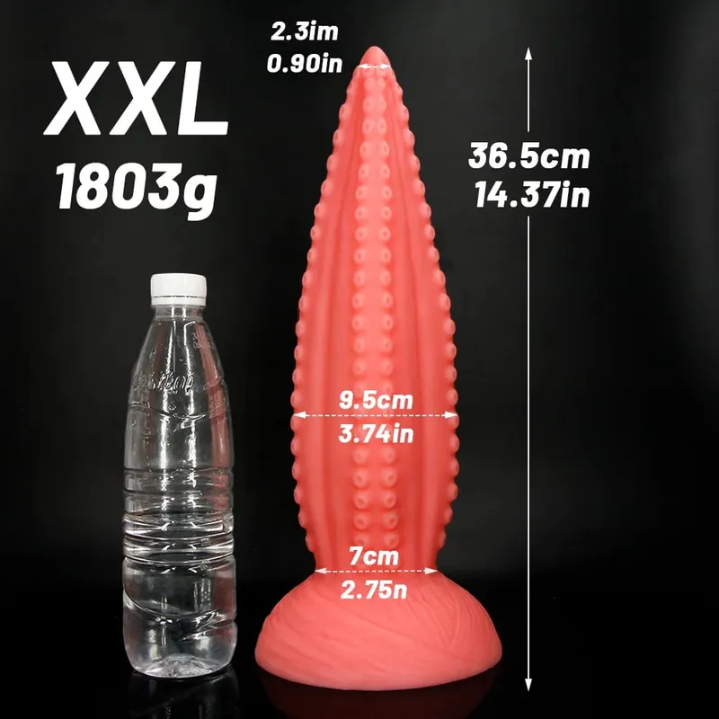 5 Laki ng Malaking Anal Dildos Soft Silicone Long Butt Plug Monster Dildo Napakalaking Pink Tentacle Dildo Masturbate Sex Toys para sa mga Babaeng Lalaki