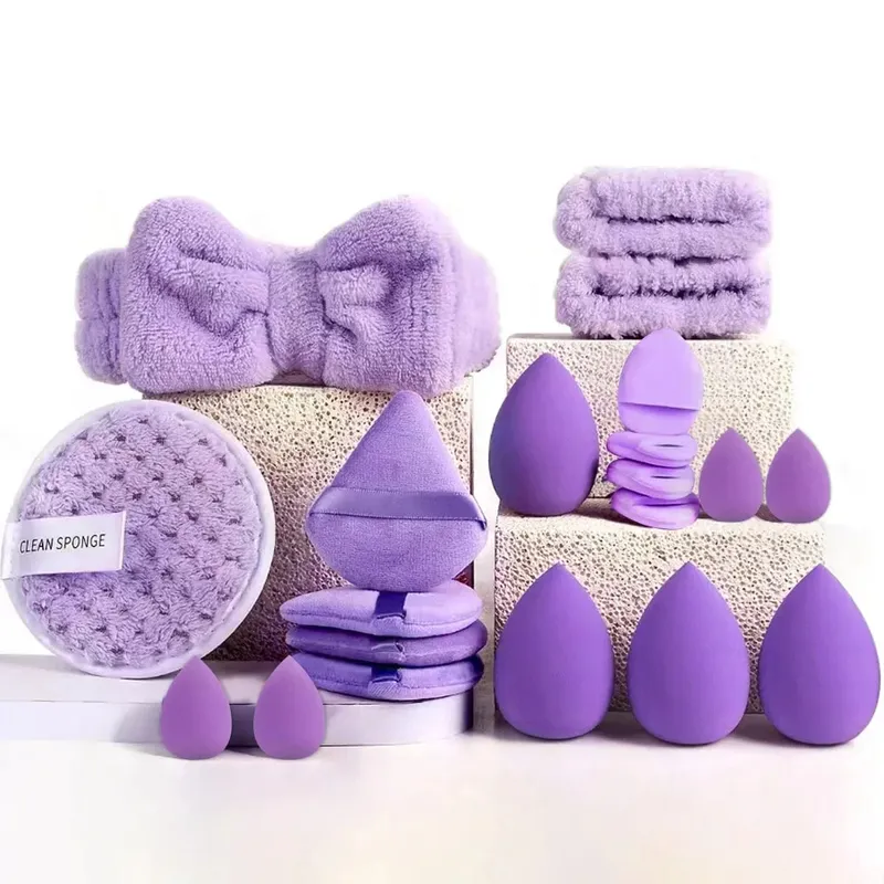14Pcs Makeup Sponge Cosmetic Blender Beauty Egg Foundation Sponges Puff Powder Puffs Make Up Accessory Pambabae Makeup Tools