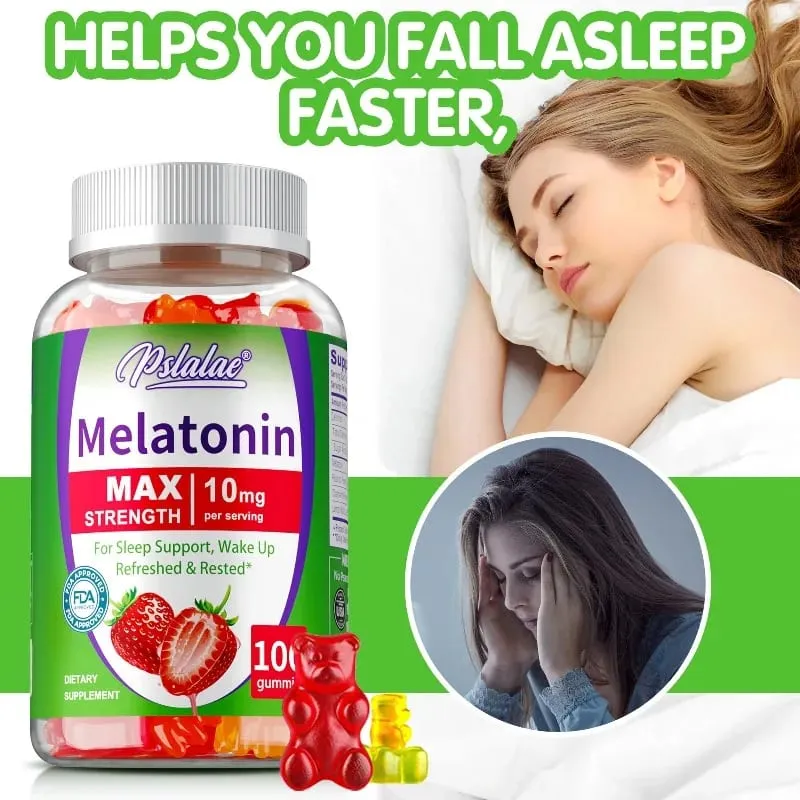 Melatonin Gummy - Aids Sleep Improves Insomnia Regulates Biological Clock Improves Immunity Adult Health Products