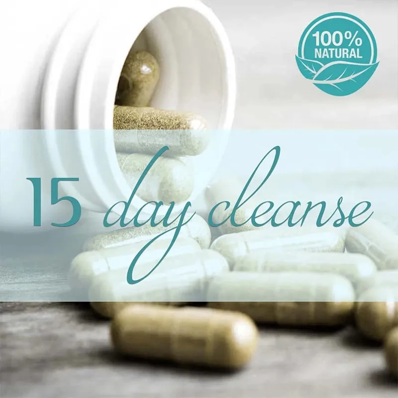 15 Day Cleanse - Intestinal Cleansing Detoxification Relieves Bloating Promotes Digestion Metabolism and Weight Management