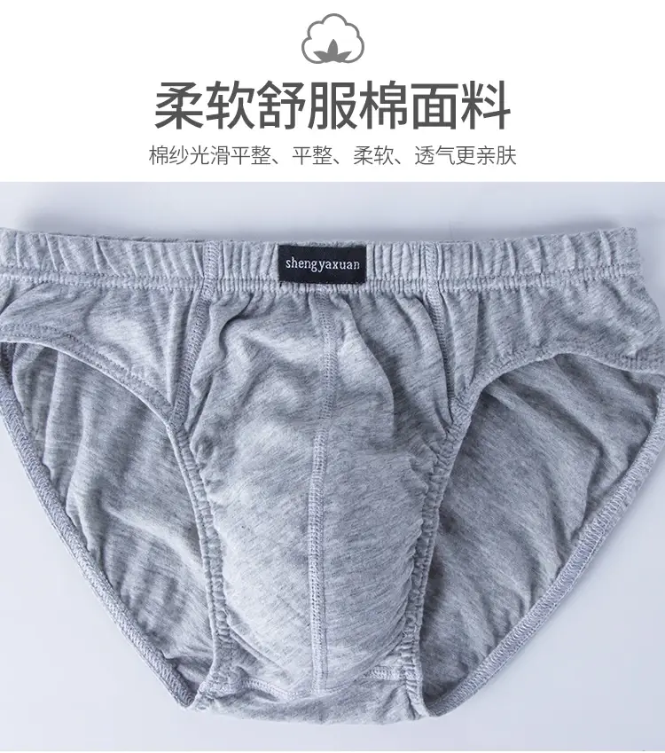 5Pcs/Lot Cotton Underpants for Men Briefs Male Underwear Knickers Panties Pant Shorts Sexy Undies in Sizes XL to 6XL