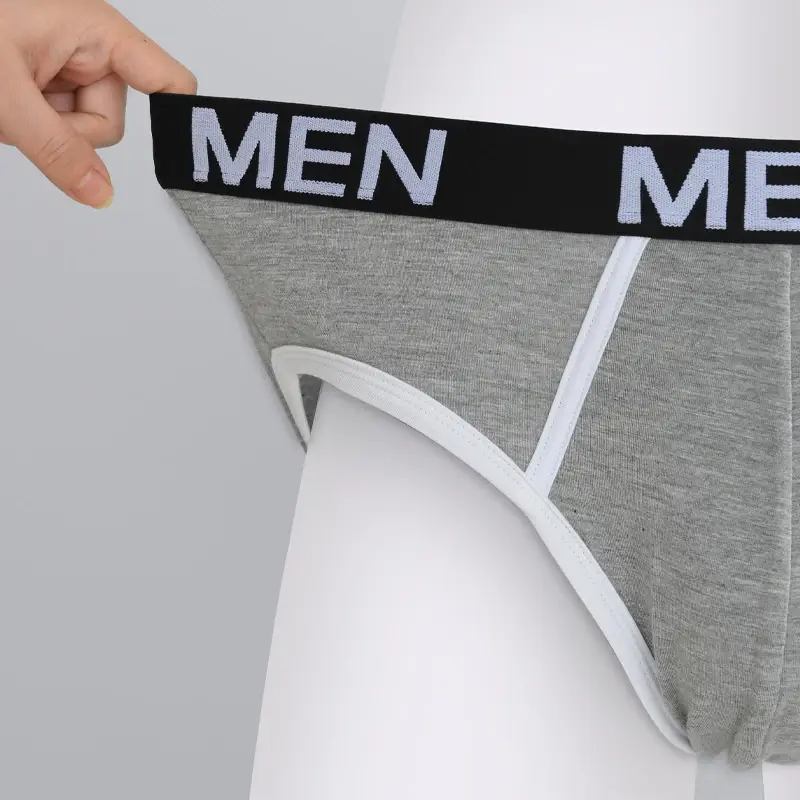 1Pcs/Set Men's Viscose Letter Panties Seamless High Quality Breathable Underpants Male Elastic Soft Comfortable Underwear S-XL