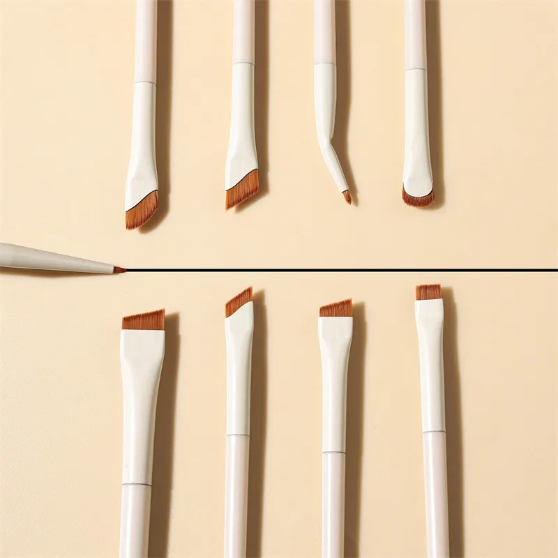 1/3/7/9 Buah Set Kuas Eyeliner Pisau Upgrade Putih Set Kuas Rias Mata Kuas Detail Tepat Alis Datar Sudut Halus Ultra Tipis