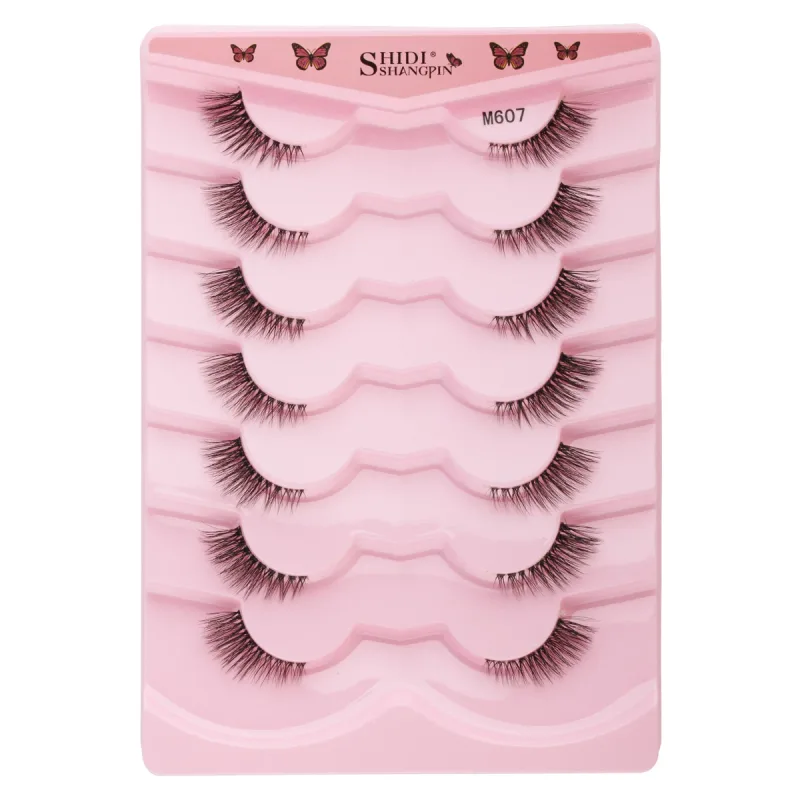 Half EyeLashes Φυσικές χνουδωτές ψεύτικες βλεφαρίδες Cat Eye Lash 3D Faux Mink Lashes Εργαλείο μακιγιάζ για επέκταση βλεφαρίδων με φτερωτές