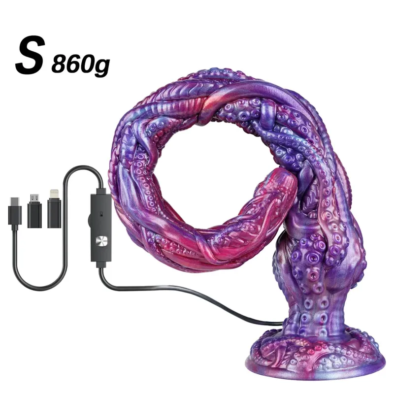 1080P Endoscope Camera Silicone Anal Plug Real-Time Viewing Dildo with 8 LED Lights IP67 Waterproof SexToy for Adult Exploration