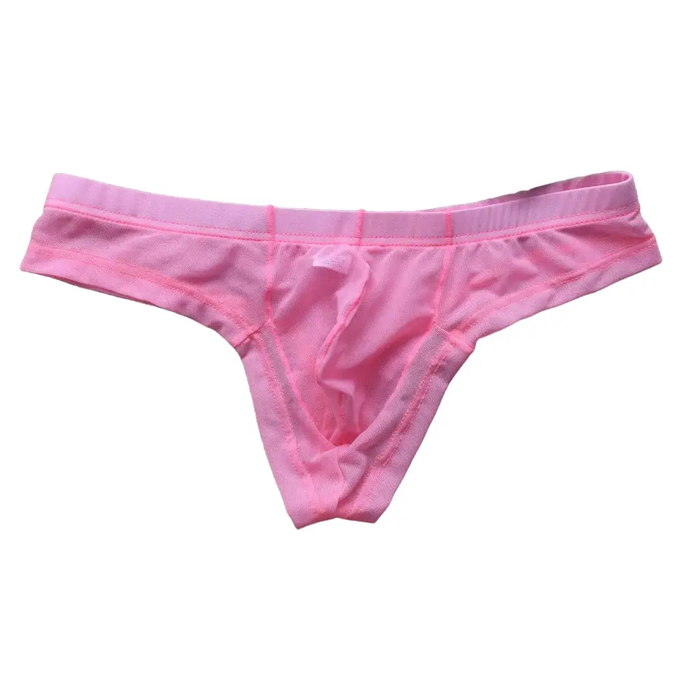 Men G Strings Transparent Mesh Low Waist Sissy Pouch Sexy Lingerie Ultra Hot Underwear For Man Japanese Thongs Men's Underpants