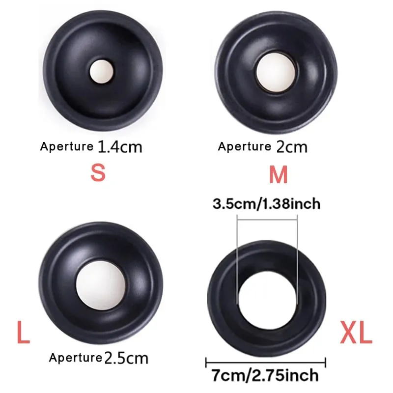 Cock Seal Ring for Penis Enlarger Pump Accessories Delay Ejaculation Sleeves Penile Erection Enhance Exerciser Sex Toys Men