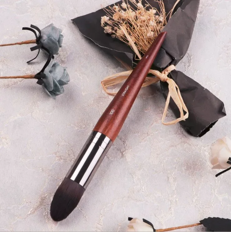 1 τμχ MF Φυσικό ξύλο Μαλακά πινέλα μακιγιάζ Powder Foundation Concealer Make Up Brush Blush Συνθετικά μαλλιά Σκιά εργαλεία υψηλής ποιότητας