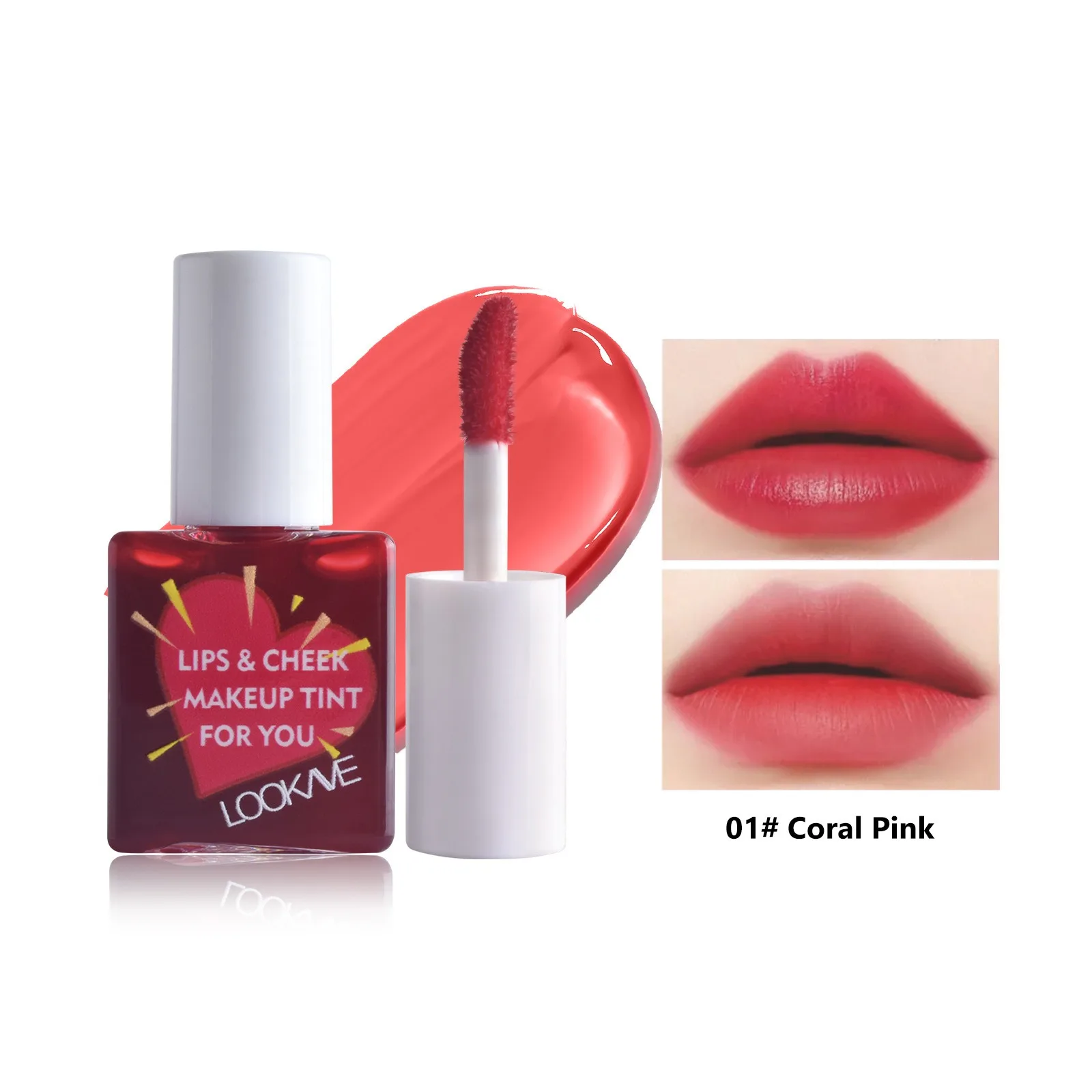 Lip Cheek Water Tint Matte Lip Stain Ενυδατικό Fruit Liquid Lipstick Blush 6 Χρώμα Lip Gloss Αδιάβροχα Καλλυντικά μακράς διαρκείας