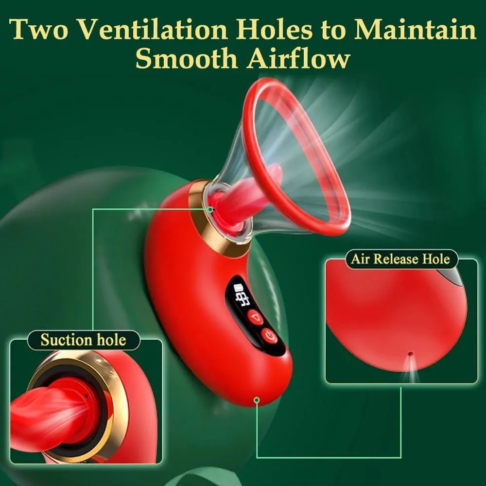 Έλεγχος εφαρμογής Sucker Tongue Licking Vibrator Θηλές Clitoris Stimulator Αυνανιστής Γυναικείο Οργασμό Κόλπος σεξ παιχνίδι για γυναίκες